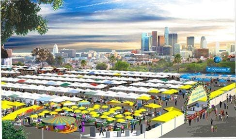 Dodger Stadium to sport: flea market shopping