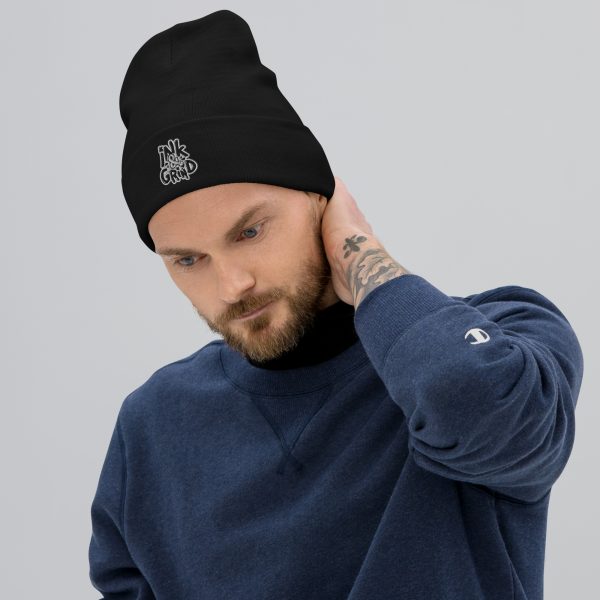 Ink and Grind Embroidered Beanie