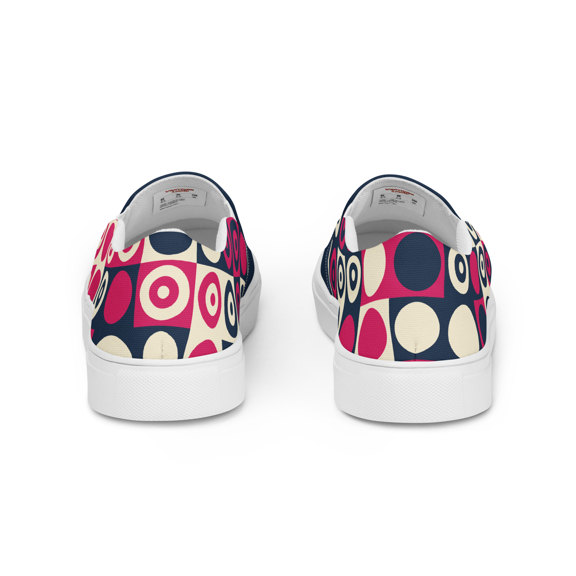 Saturday Flea at Vintage Land Men’s slip-on canvas shoes - Image 3